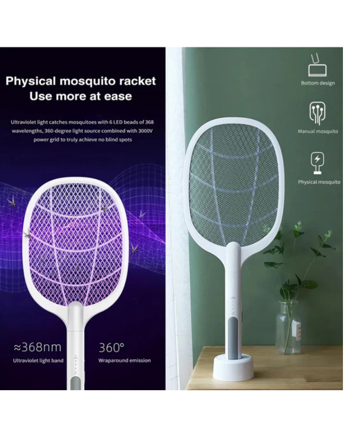 2W Rechargeable Electric Mosquito Killer Racket
